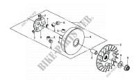 MOVABLE DRIVE FACE  for SYM GTS 250 EURO 2 (LM25W-F) (K5-K6) 2005