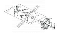 MOVABLE DRIVE FACE  for SYM GTS 250 EURO 3 (LM25W1-P) (K7-K8) 2008