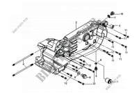  LEFT CRANKCASE  for SYM GTS 250 EVO (LM25W5-6) (K9-L0) 2010