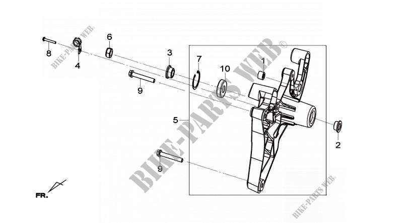 SWING ARM for SYM GTS 300 I (LN30W2-EU) (L4) 2014