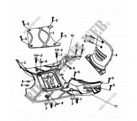 FLOOR PANEL / CENTER COVER for SYM FIDDLE II 50 (45 KMH) (OLD ENGINE) (AW05W-6) (K7-K8) 2007