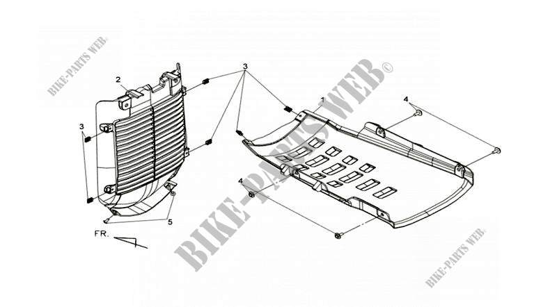 FLOOR PANEL for SYM MAXSYM 400 EFI (LX40A1-6) (L1) 2011