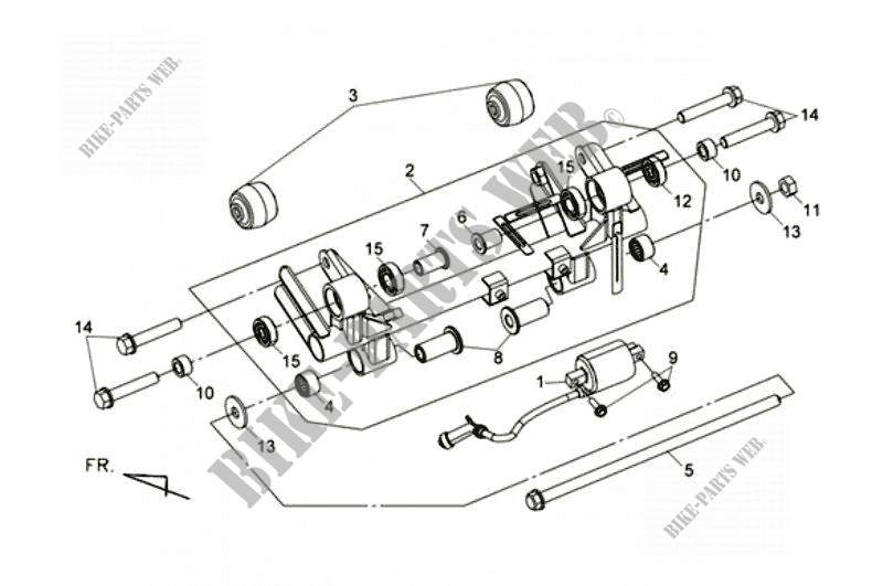 ENGINE HANGER LINK for SYM MAXSYM 400 EFI (LX40A2-F) (L2) 2012