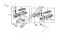FOOTREST for SYM MAXSYM 600I ABS (LX60A2-6) (L4) 2014