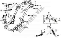 FRAME BODY   ENGINE HANGER for SYM FIDDLE III 50 (45 KMH) (XA05W1-EU) (L4-L7) 2014