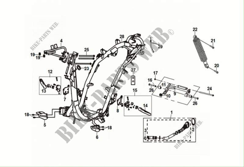 FRAME BODY   ENGINE HANGER for SYM JET 14 50 (XC05W2-NL) (E5) (M1) 2021