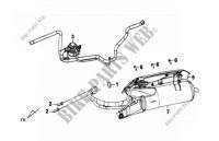 EXHAUST MUFFLER for SYM JET 4 50 (45 KMH (AD05W1-F) (L0) 2010