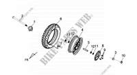 FRONT WHEEL ASSEMBLY for SYM JET 4 50 (45 KMH (AD05W1-F) (L0) 2010