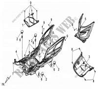 FLOOR PANEL for SYM MAXSYM 600I ABS (LX60A2-F) (L4) 2014