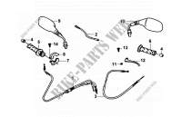 CABLE   SWITCH   HANDLE LEVER for SYM JET BASIX 50 (BL05WH-S) 2008