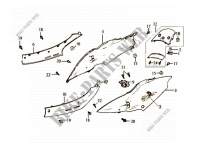 BODY COVER / SIDE COVER for SYM JET EURO X 50 (BL05WC-6) K9 2009