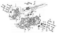 ENGINE CASINGS for SYM JET EURO X 50 E2 (BL05W7-6 - BL05W7-F) (K7) 2007